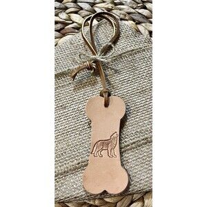 Artisan Leather Wolf Purse Charm Or Car Hanger Air Freshener For Essential Oils